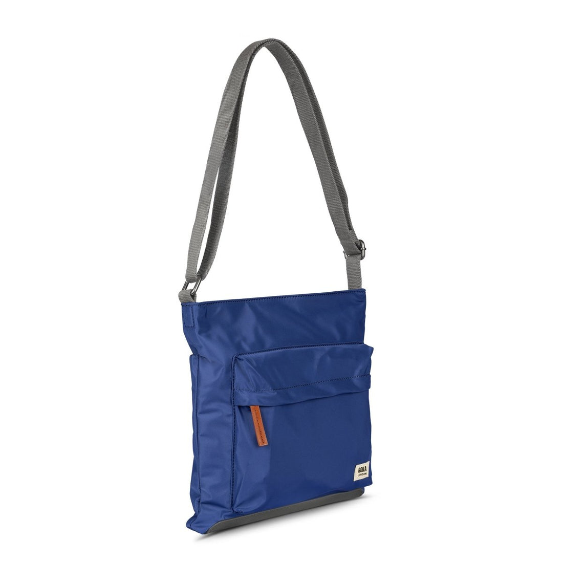 Kennington Crossbody Bag Medium Recycled Nylon - Burnt Blue - RUTHERFORD & Co
