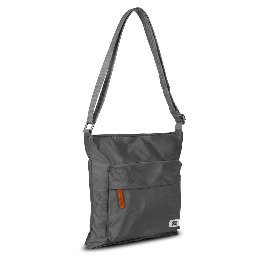 Kennington Crossbody Bag Medium Recycled Nylon - Graphite - RUTHERFORD & Co