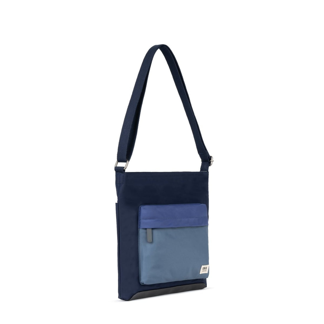 Kennington Crossbody Bag Medium Recycled Nylon - Indigo Tonal - RUTHERFORD & Co