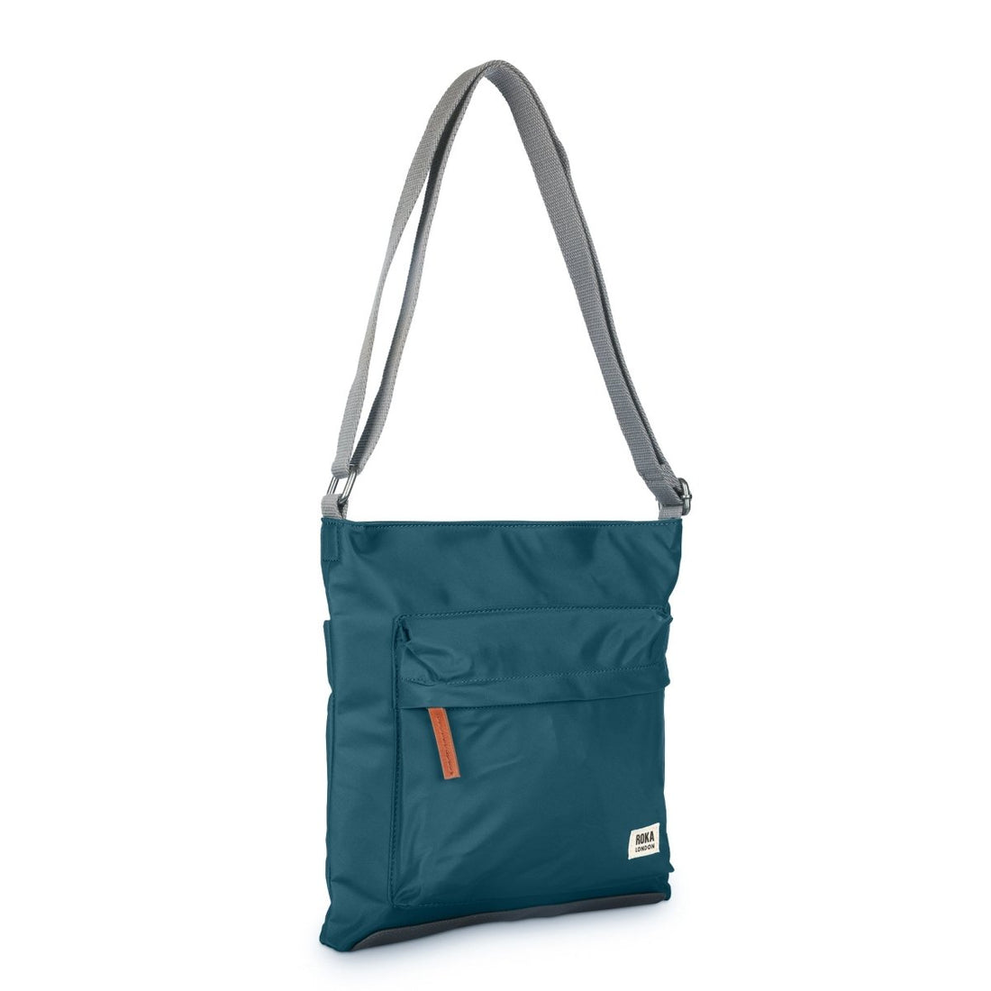 Kennington Crossbody Bag Medium Recycled Nylon - Teal - RUTHERFORD & Co