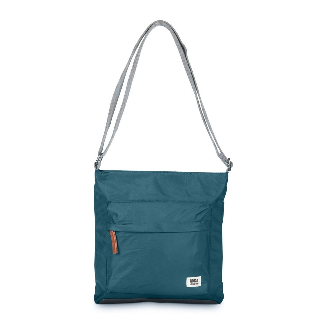 Kennington Crossbody Bag Medium Recycled Nylon - Teal - RUTHERFORD & Co