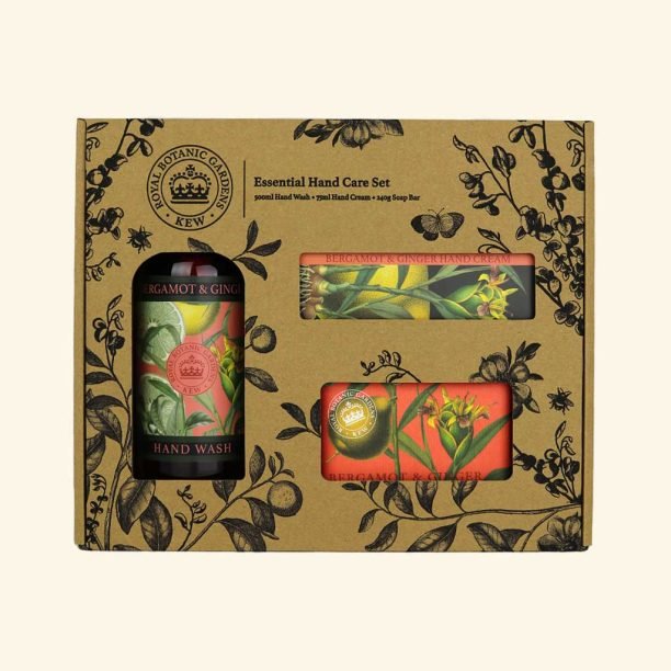 Kew Gardens Bergamot and Ginger Essential Hand Care Gift Box - RUTHERFORD & Co