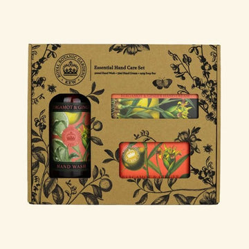 Kew Gardens Bergamot and Ginger Essential Hand Care Gift Box - RUTHERFORD & Co