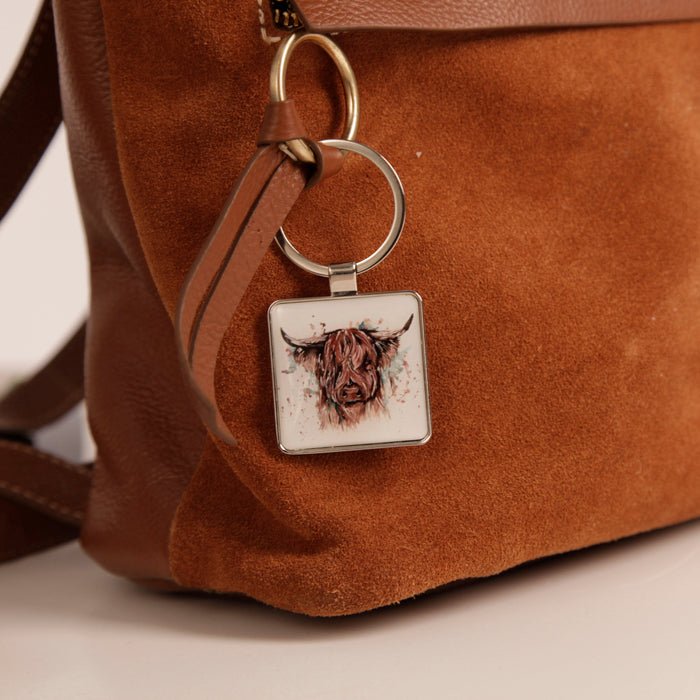 Keychain/The Hebrides/Highland Cow - RUTHERFORD & Co