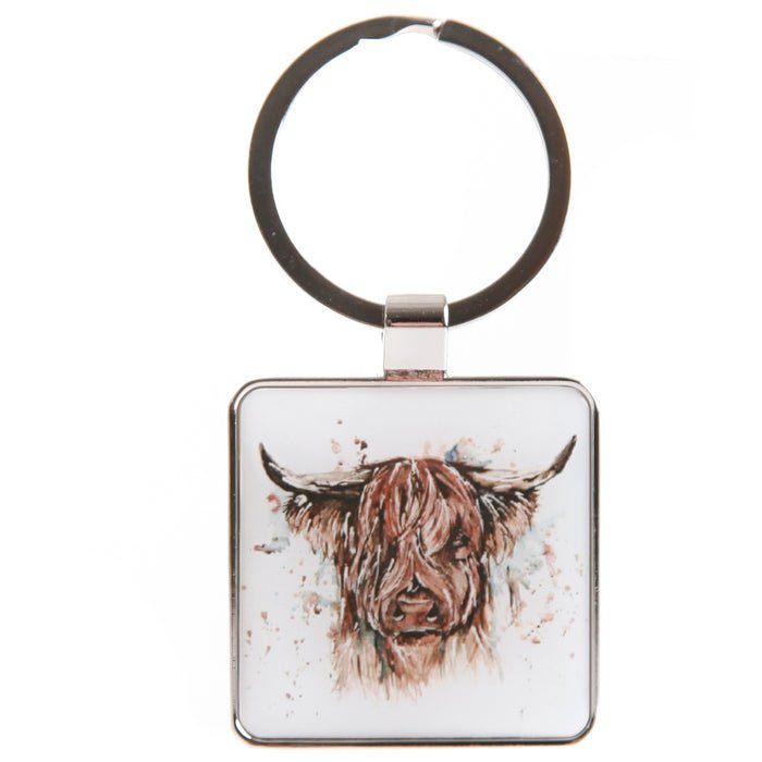 Keychain/The Hebrides/Highland Cow - RUTHERFORD & Co