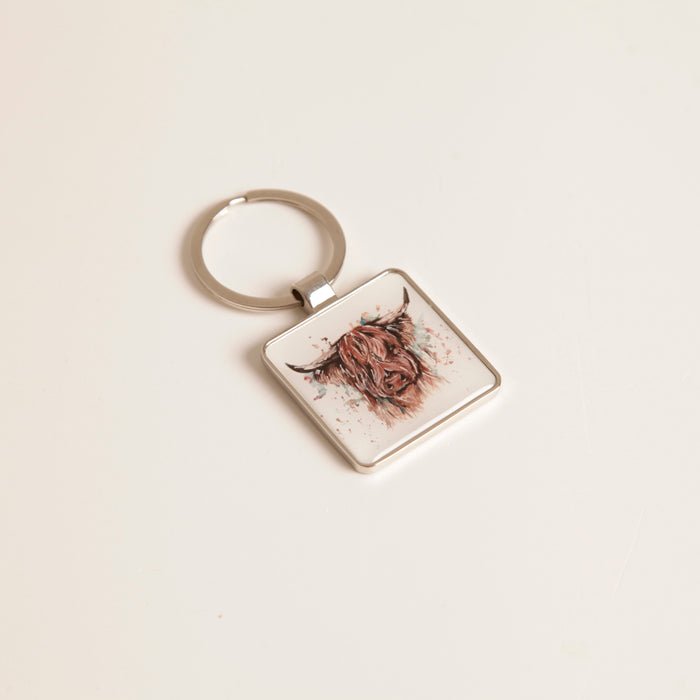Keychain/The Hebrides/Highland Cow - RUTHERFORD & Co