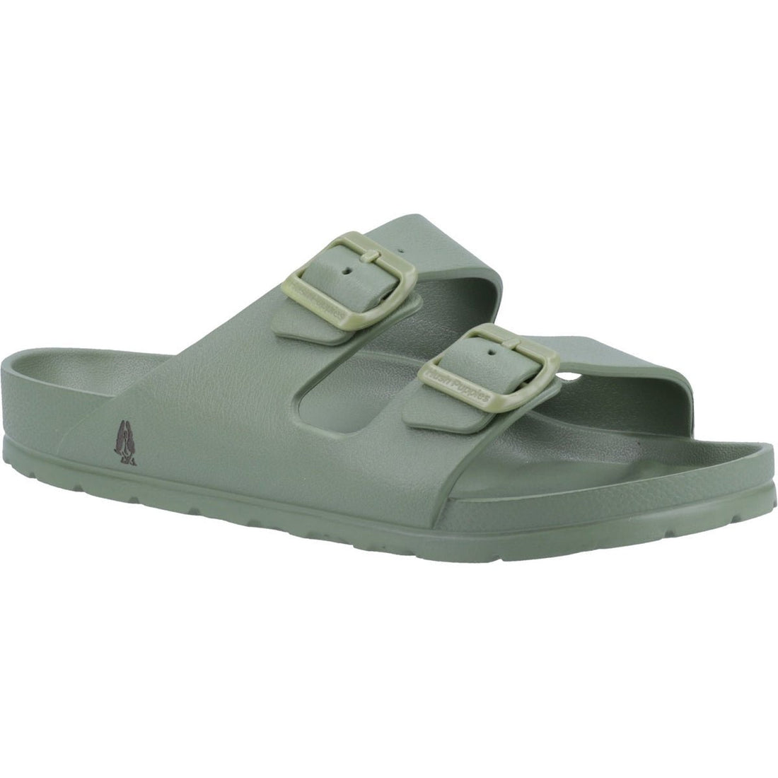 Khaki Lenny Mule Sandals - RUTHERFORD & Co