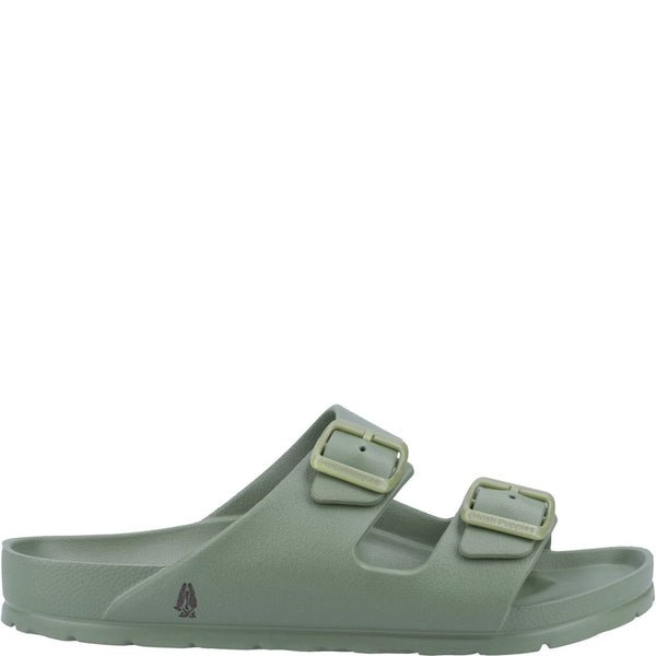 Khaki Lenny Mule Sandals - RUTHERFORD & Co