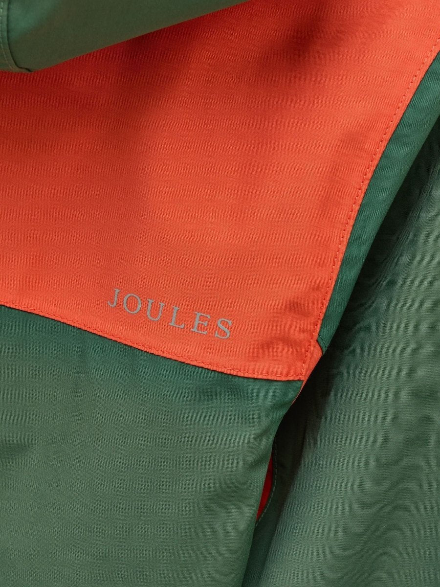 Kids' Ayston Green Colourblock Waterproof Fleece Lined Raincoat - RUTHERFORD & Co