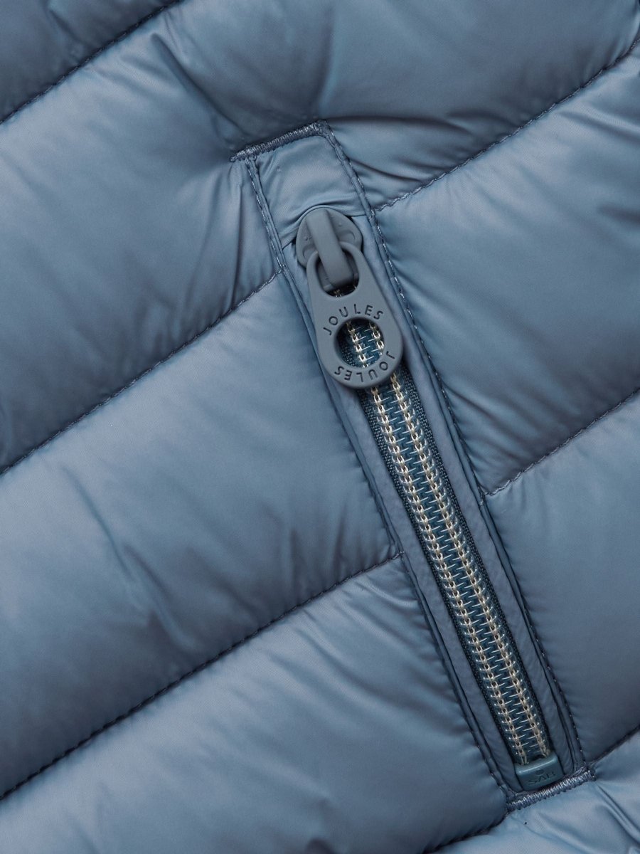 Kids' Cairn Blue Showerproof Padded Coat with Hood - RUTHERFORD & Co