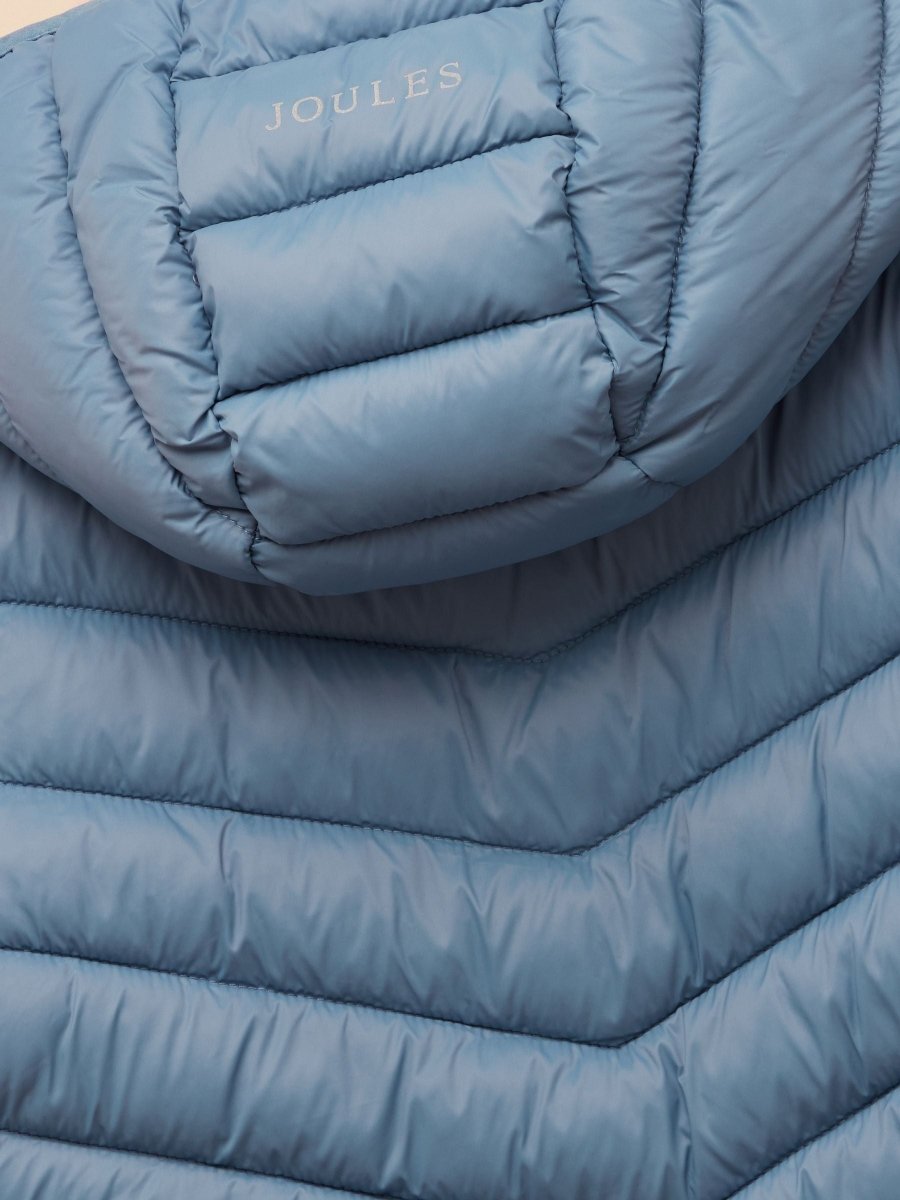 Kids' Cairn Blue Showerproof Padded Coat with Hood - RUTHERFORD & Co