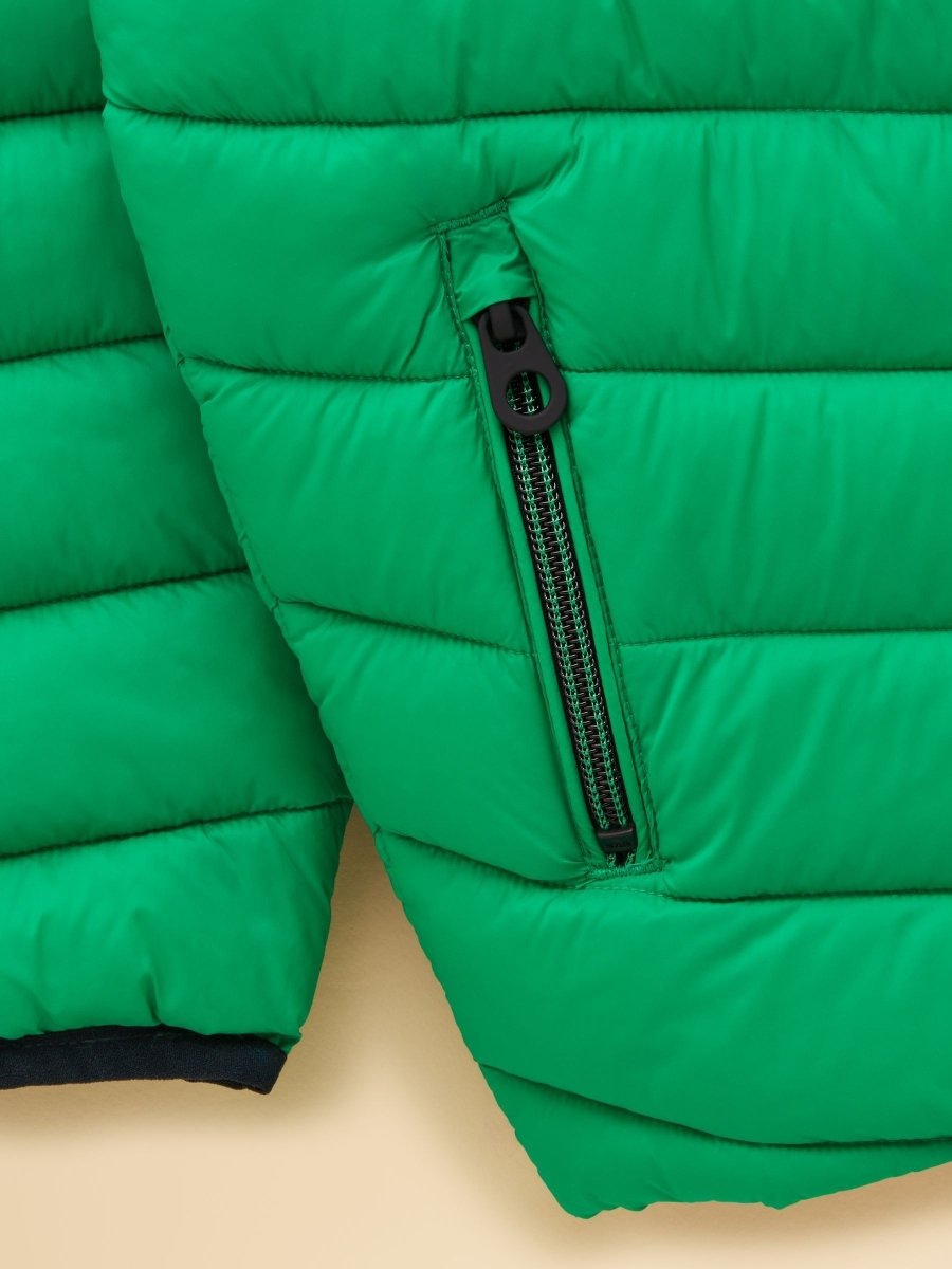 Kids' Cairn Bright Green Showerproof Padded Coat - RUTHERFORD & Co