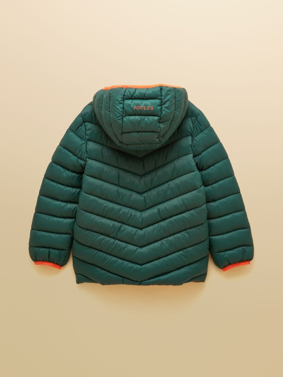 Kids' Cairn Dark Green Showerproof Padded Coat - RUTHERFORD & Co