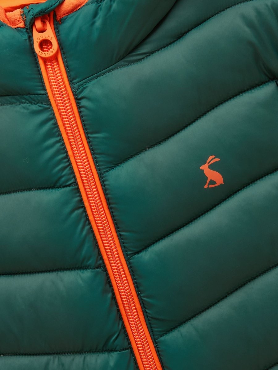 Kids' Cairn Dark Green Showerproof Padded Coat - RUTHERFORD & Co
