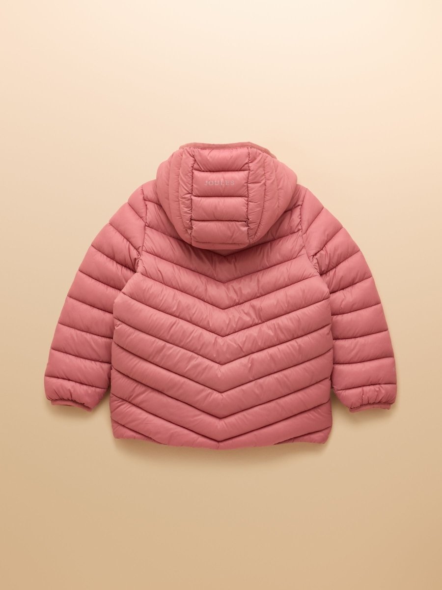 Kids' Cairn Pink Showerproof Padded Coat with Hood - RUTHERFORD & Co