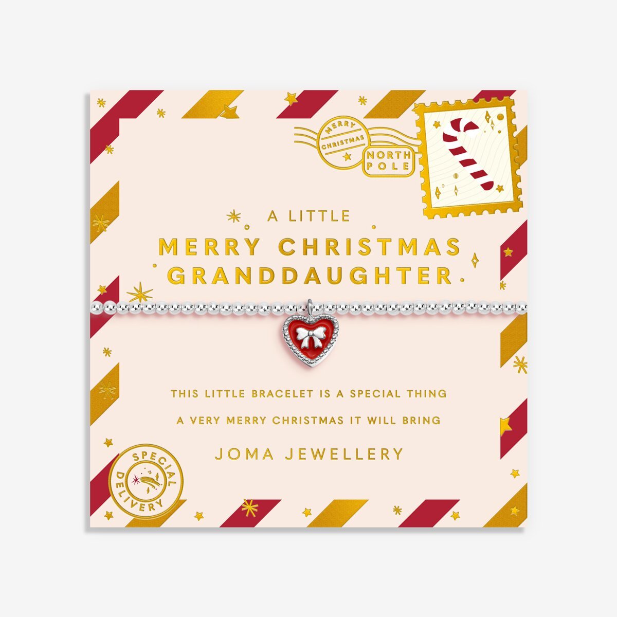 Kids' Christmas A Little 'Merry Christmas Granddaughter' Bracelet - RUTHERFORD & Co