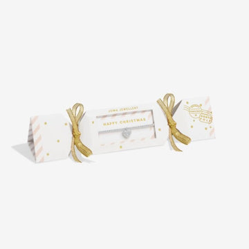 Kids' Christmas Cracker 'Happy Christmas' Bracelet in Silver Plating - RUTHERFORD & Co