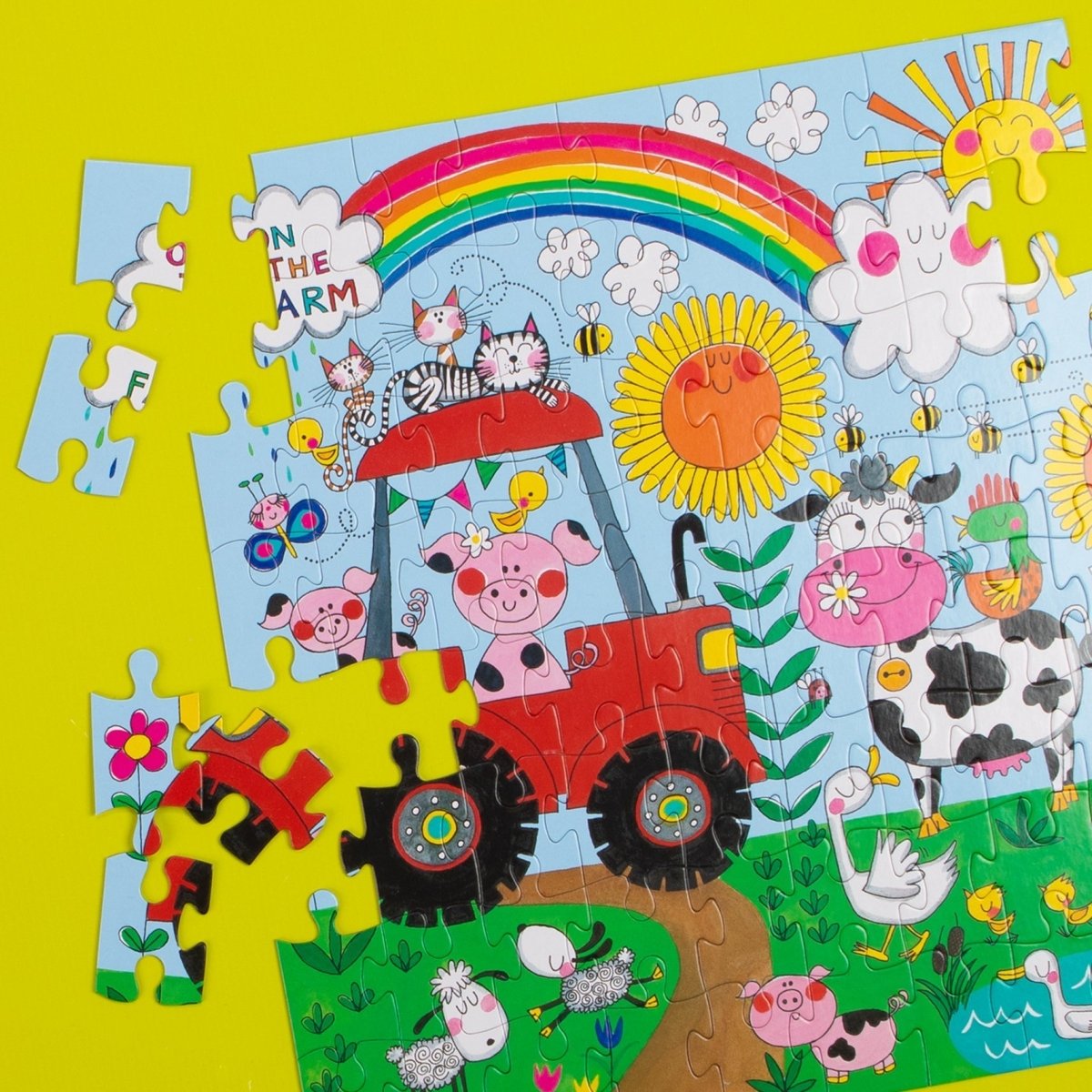 Kids Jigsaw Puzzle - On The Farm - 80 Pieces - RUTHERFORD & Co