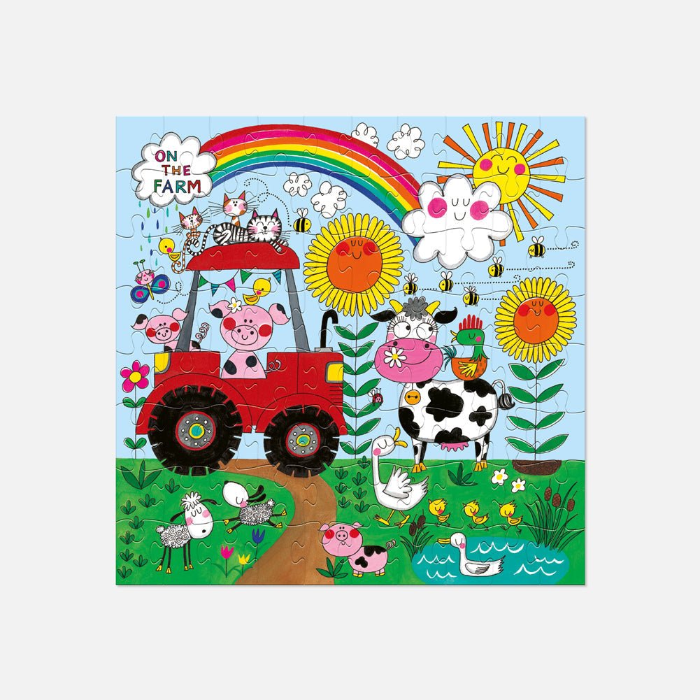 Kids Jigsaw Puzzle - On The Farm - 80 Pieces - RUTHERFORD & Co