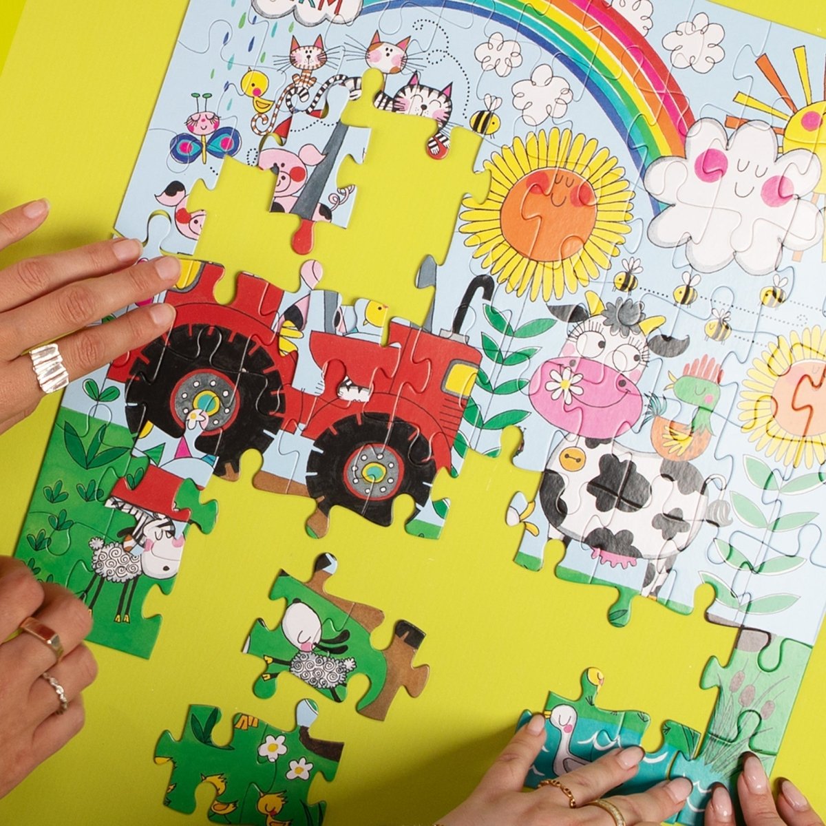 Kids Jigsaw Puzzle - On The Farm - 80 Pieces - RUTHERFORD & Co