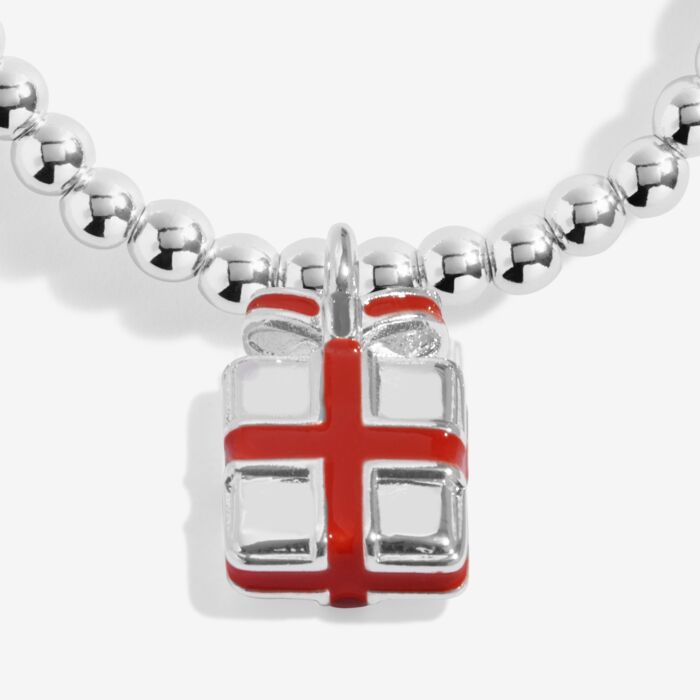 Kids' Love From Santa 'Happy Christmas' Bracelet in Silver Plating - RUTHERFORD & Co