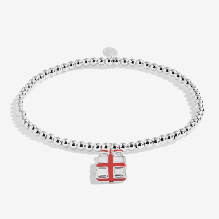 Kids' Love From Santa 'Happy Christmas' Bracelet in Silver Plating - RUTHERFORD & Co