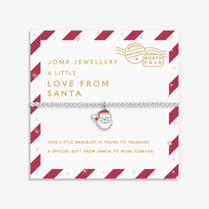 Kids' Love From Santa 'Love From Santa' Bracelet in Silver Plating - RUTHERFORD & Co