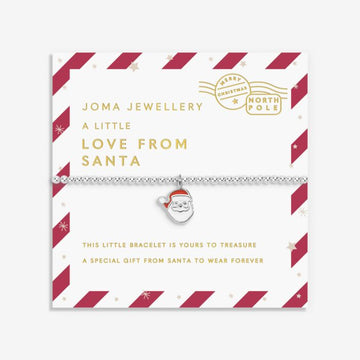 Kids' Love From Santa 'Love From Santa' Bracelet in Silver Plating - RUTHERFORD & Co