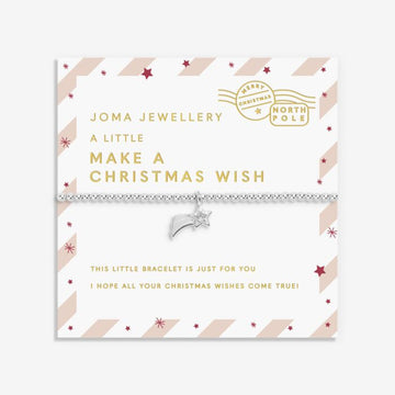 Kids' Love From Santa 'Make A Christmas Wish' Bracelet in Silver Plating - RUTHERFORD & Co