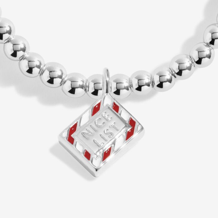 Kids' Love From Santa 'You're On The Nice List' Bracelet in Silver Plating - RUTHERFORD & Co