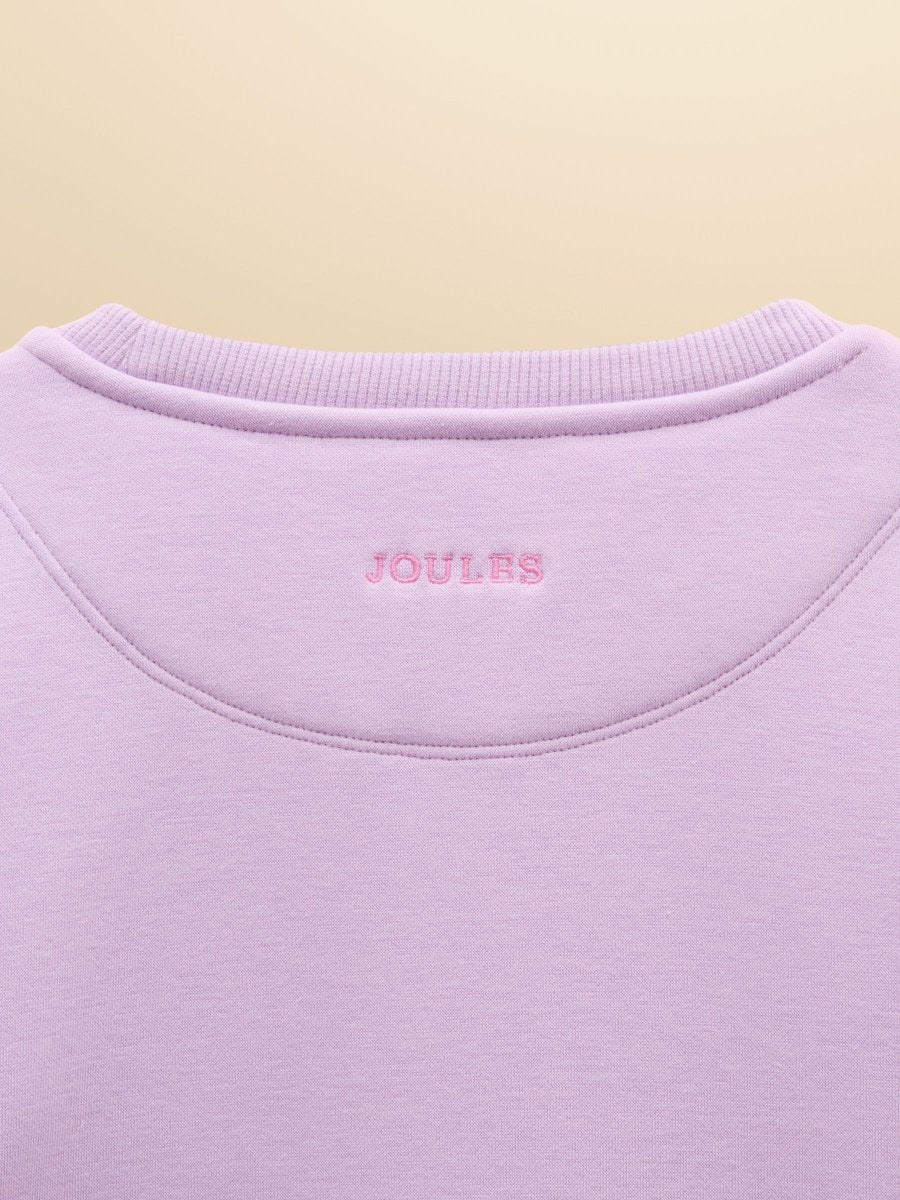 Kids' Mackenzie Lilac Purple Sweatshirt With Faux Fur Lining - RUTHERFORD & Co