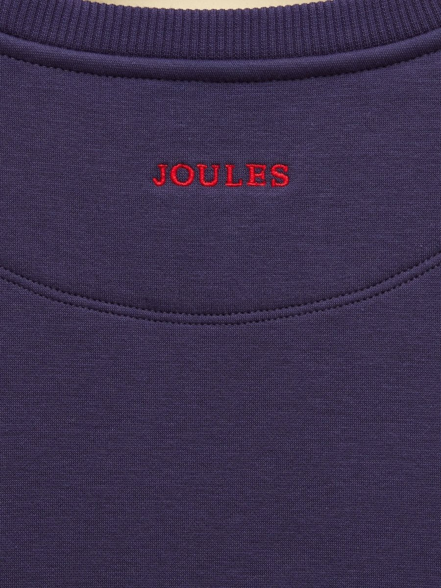 Kids' Mackenzie Navy Blue Sweatshirt With Faux Faur Lining - RUTHERFORD & Co