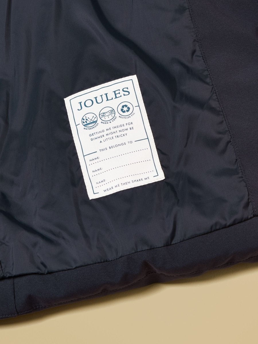 Kids' Padwell Navy Waterproof Padded Coat - RUTHERFORD & Co