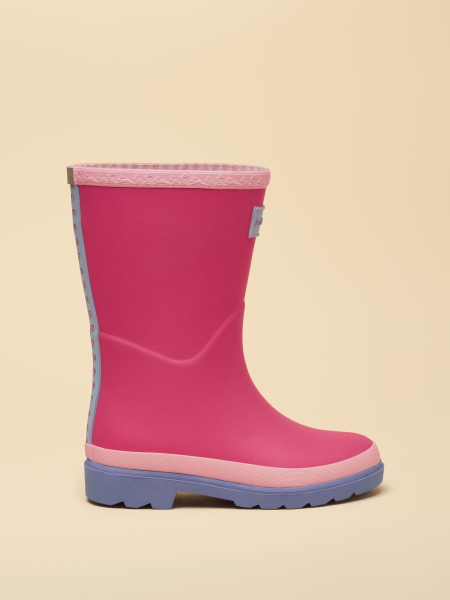 Kids' Pink & Blue Colourblock Wellies - RUTHERFORD & Co