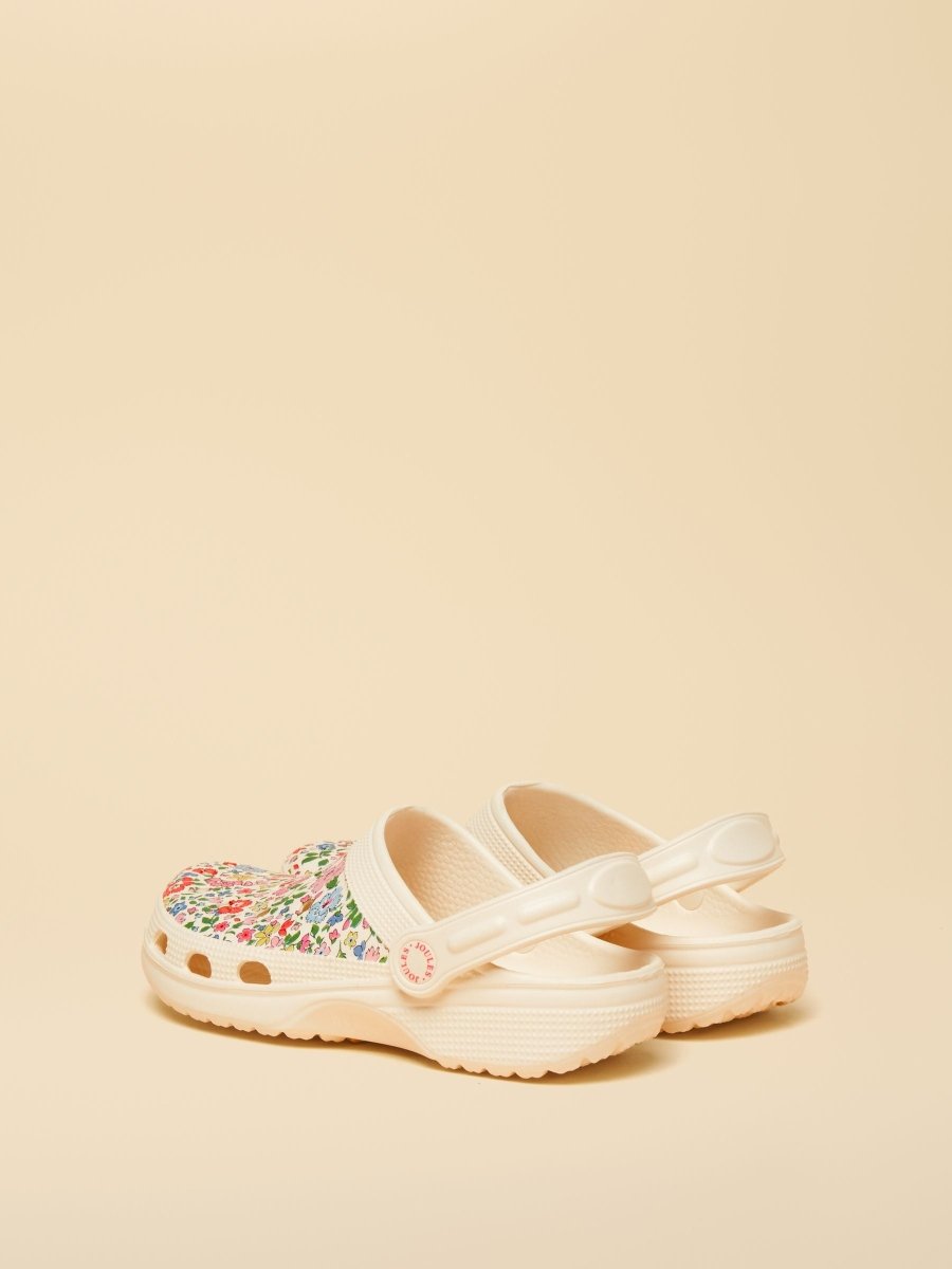 Kids' Poole White Ditsy EVA Clogs - RUTHERFORD & Co