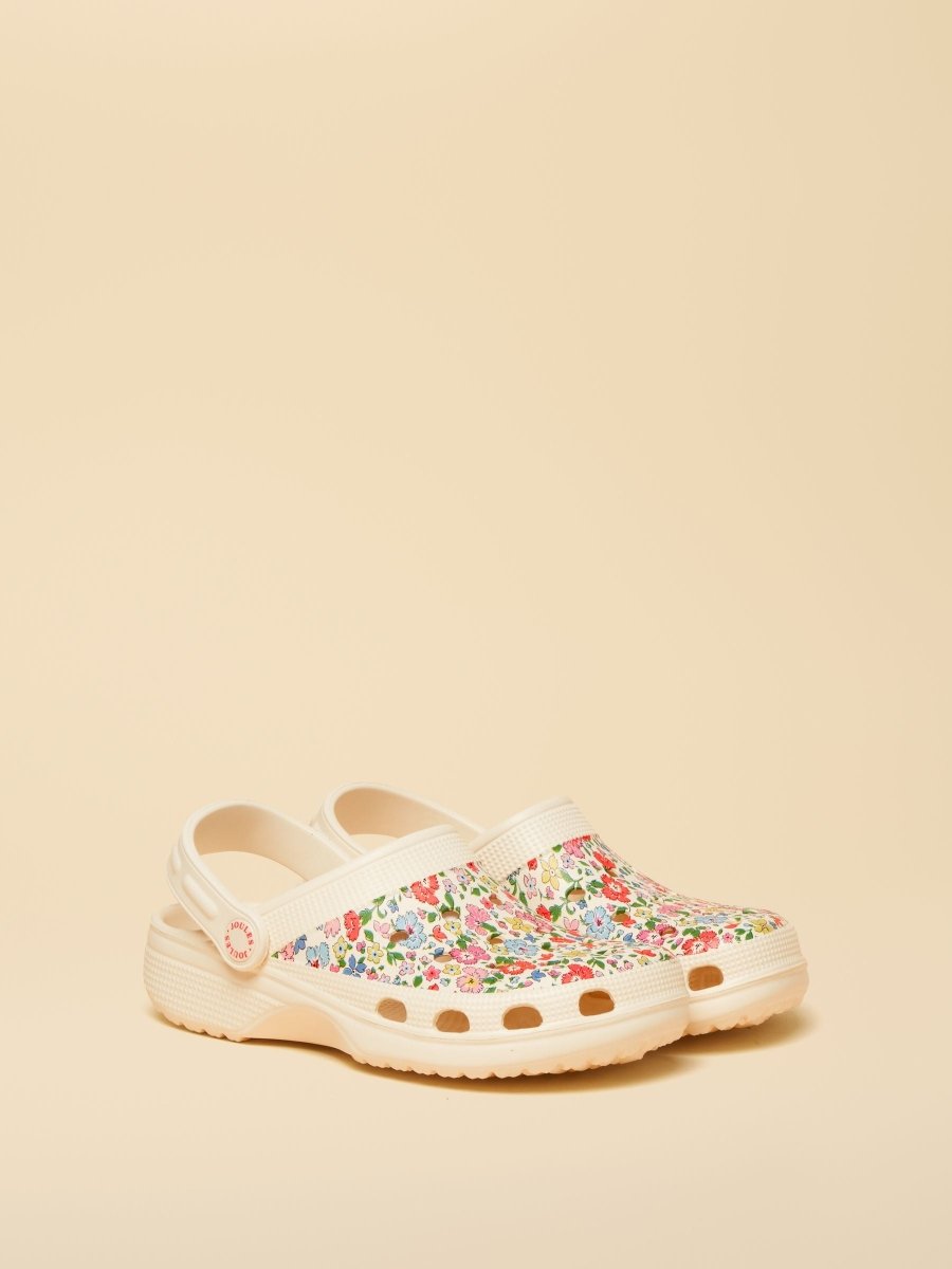Kids' Poole White Ditsy EVA Clogs - RUTHERFORD & Co