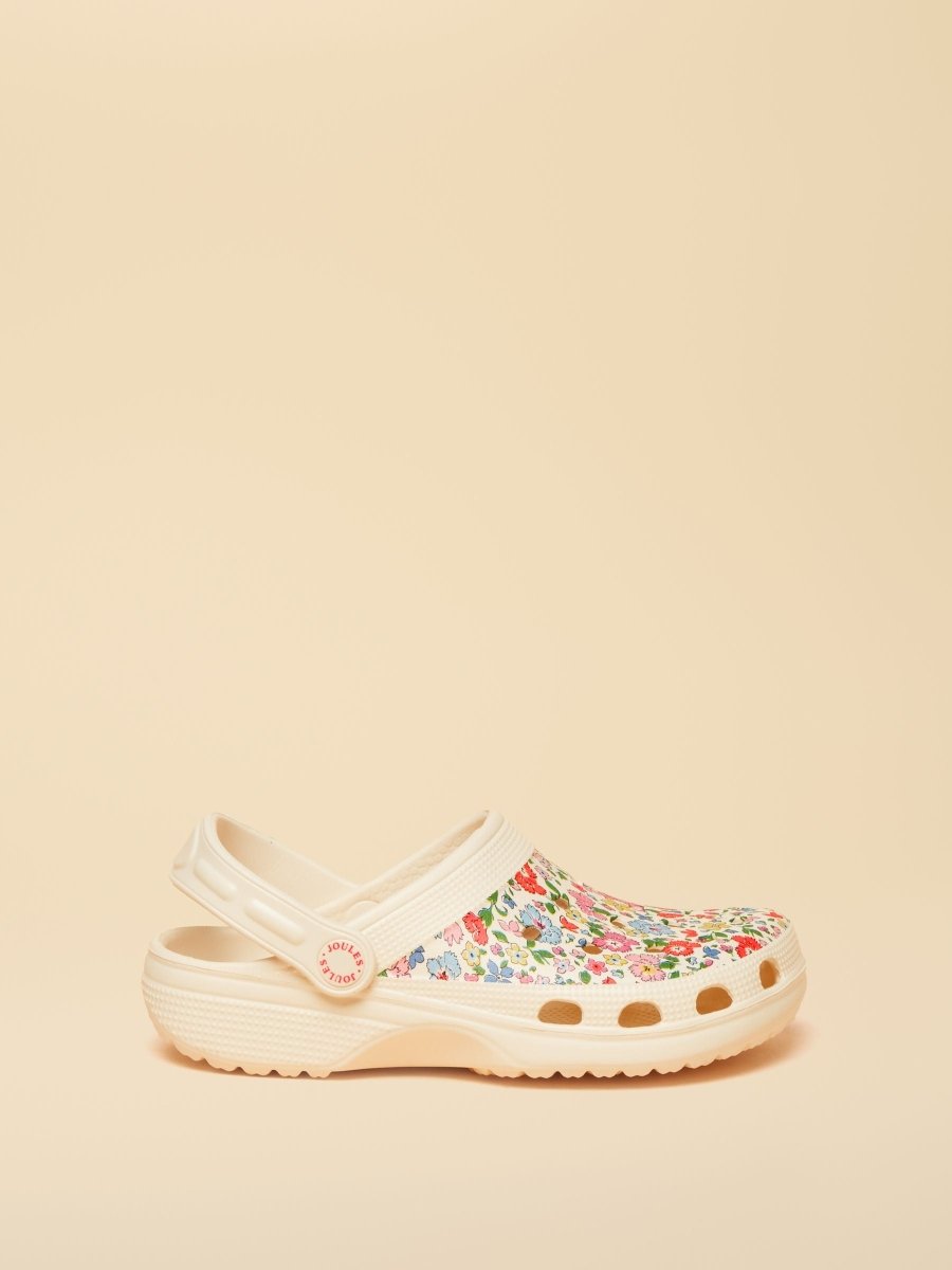Kids' Poole White Ditsy EVA Clogs - RUTHERFORD & Co