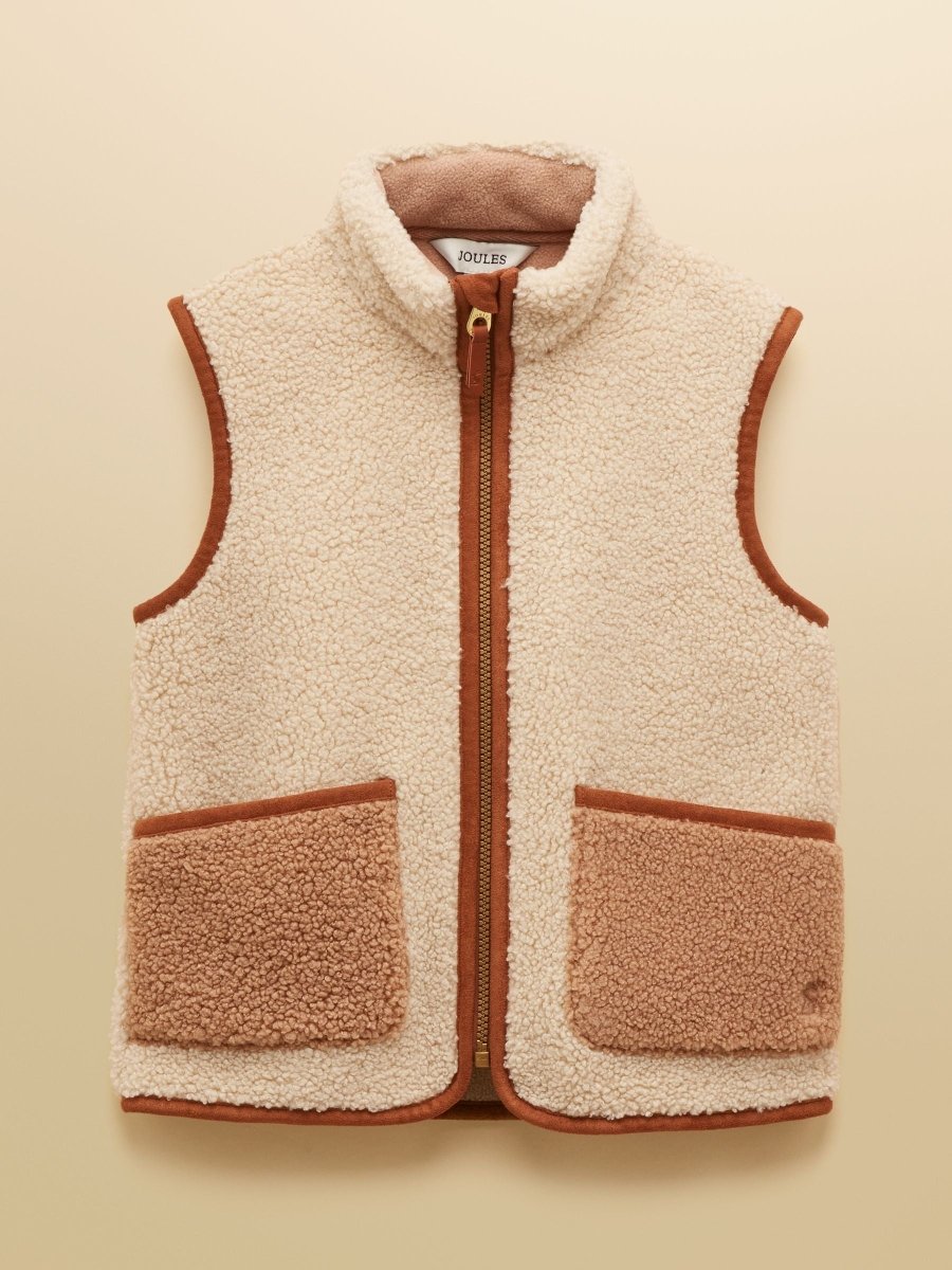 Kids' Sadie Stone Borg Fleece Gilet - RUTHERFORD & Co