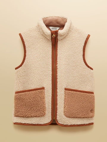 Kids' Sadie Stone Borg Fleece Gilet - RUTHERFORD & Co