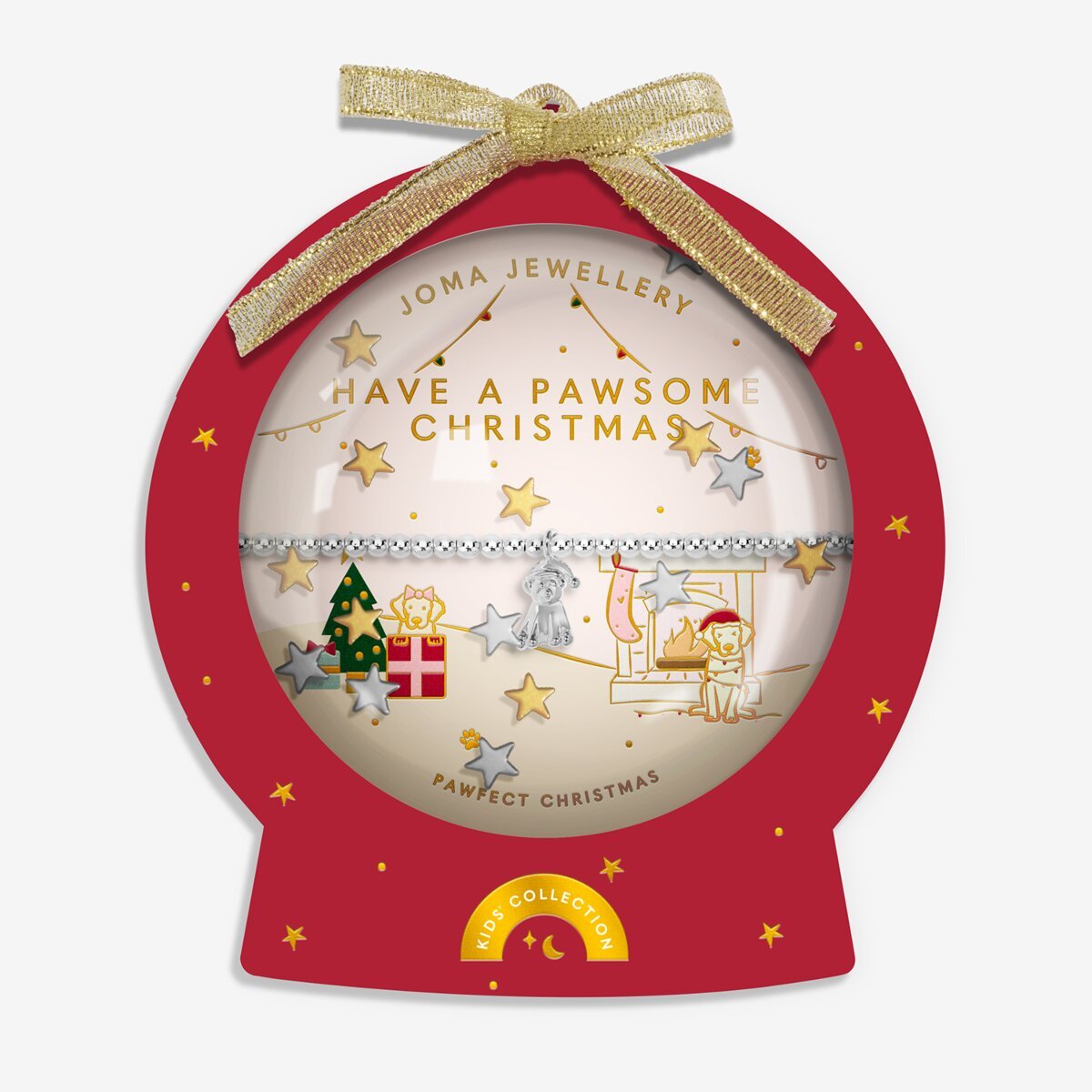 Kids' Snowglobe A Little 'Have a Pawsome Christmas' Bracelet - RUTHERFORD & Co