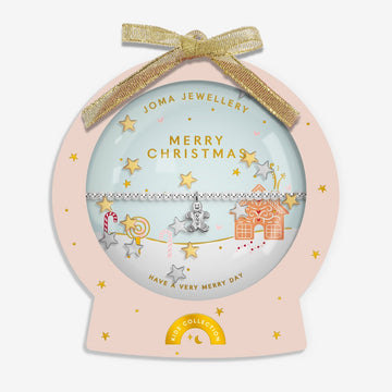 Kids' Snowglobe A Little 'Merry Christmas' Bracelet - RUTHERFORD & Co