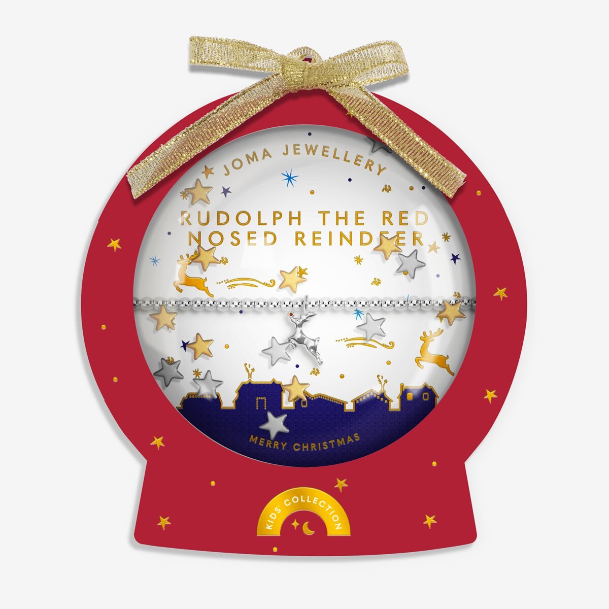 Kids' Snowglobe A Little 'Rudolph the Red-Nosed Reindeer' Bracelet - RUTHERFORD & Co
