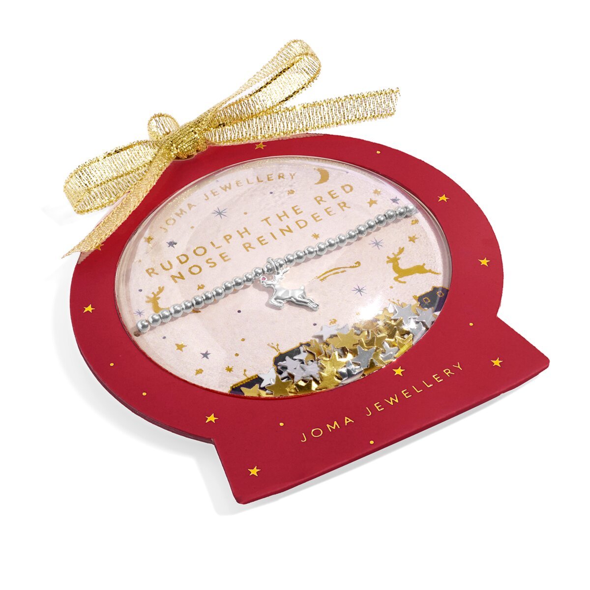 Kids' Snowglobe A Little 'Rudolph the Red-Nosed Reindeer' Bracelet - RUTHERFORD & Co
