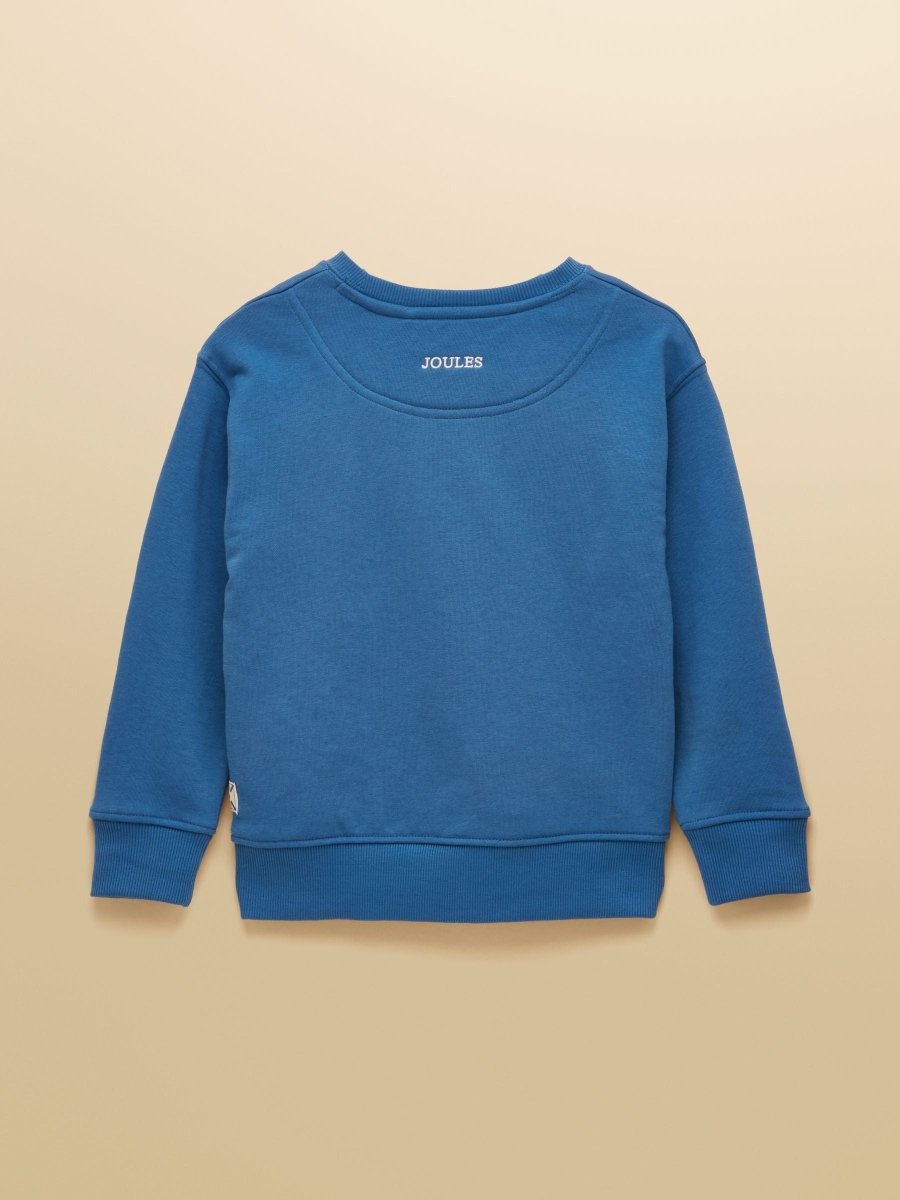 Kids' Sundaze Bright Blue Slogan Crew Neck Sweatshirt - RUTHERFORD & Co