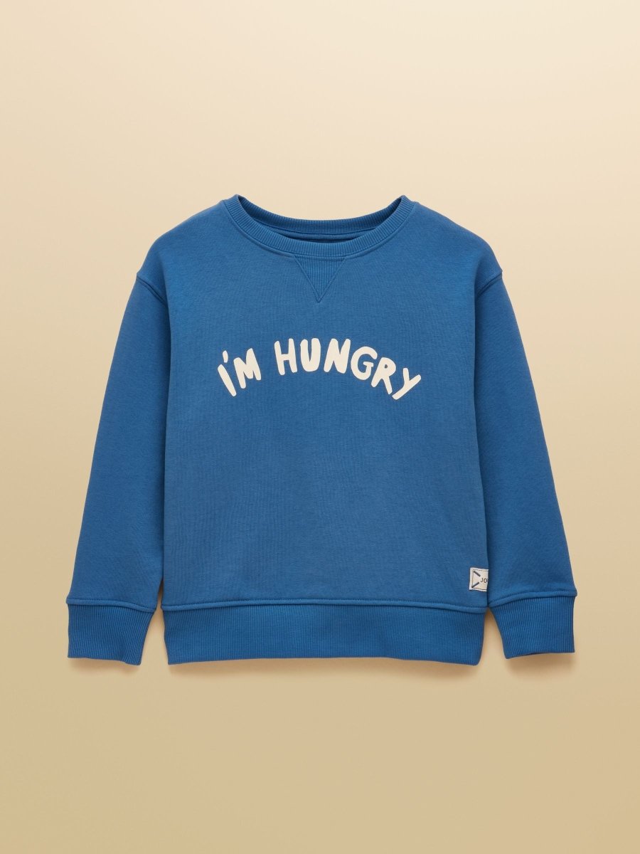 Kids' Sundaze Bright Blue Slogan Crew Neck Sweatshirt - RUTHERFORD & Co