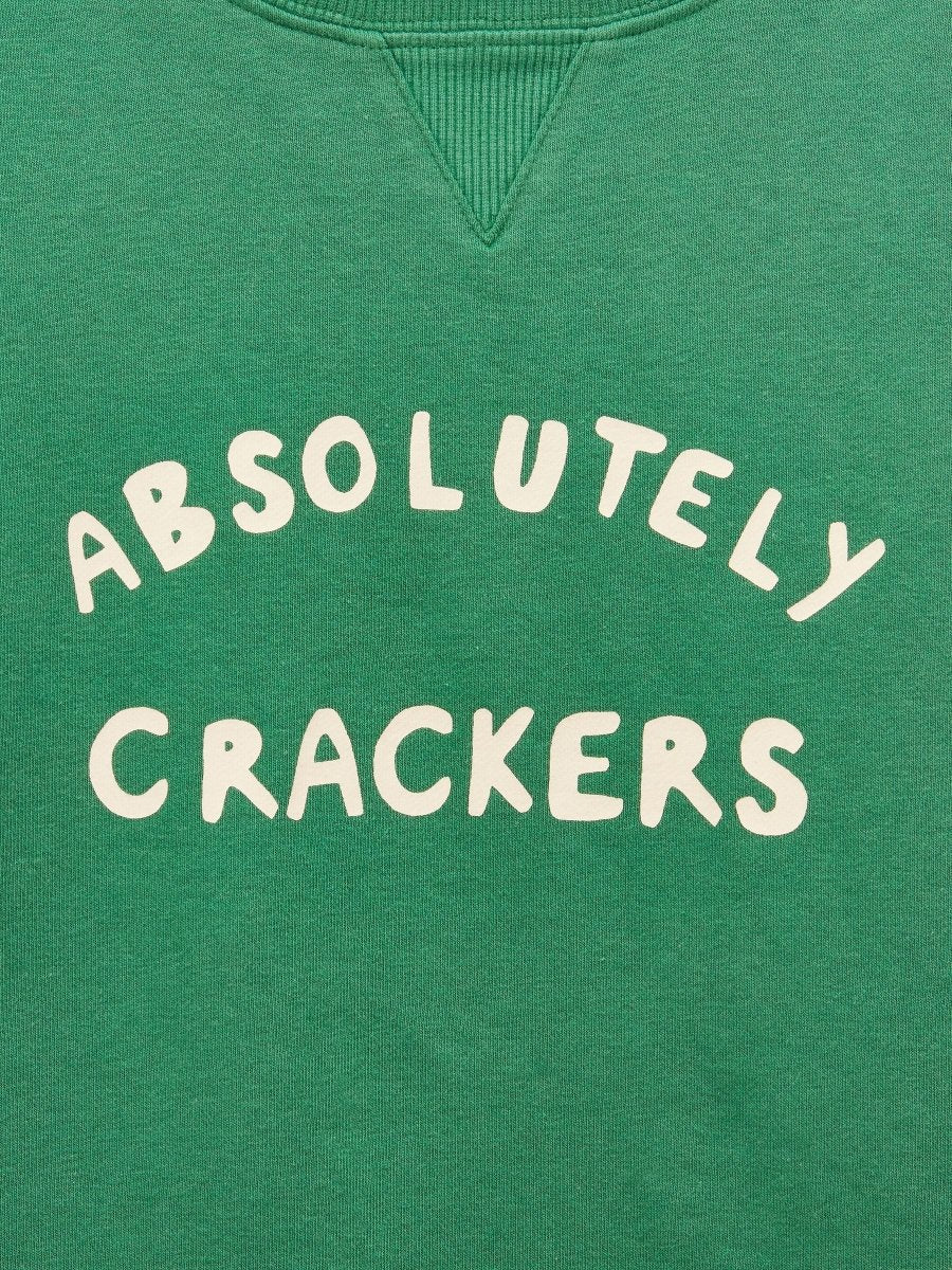 Kids' Sundaze Green Crew Neck Sweatshirt - RUTHERFORD & Co