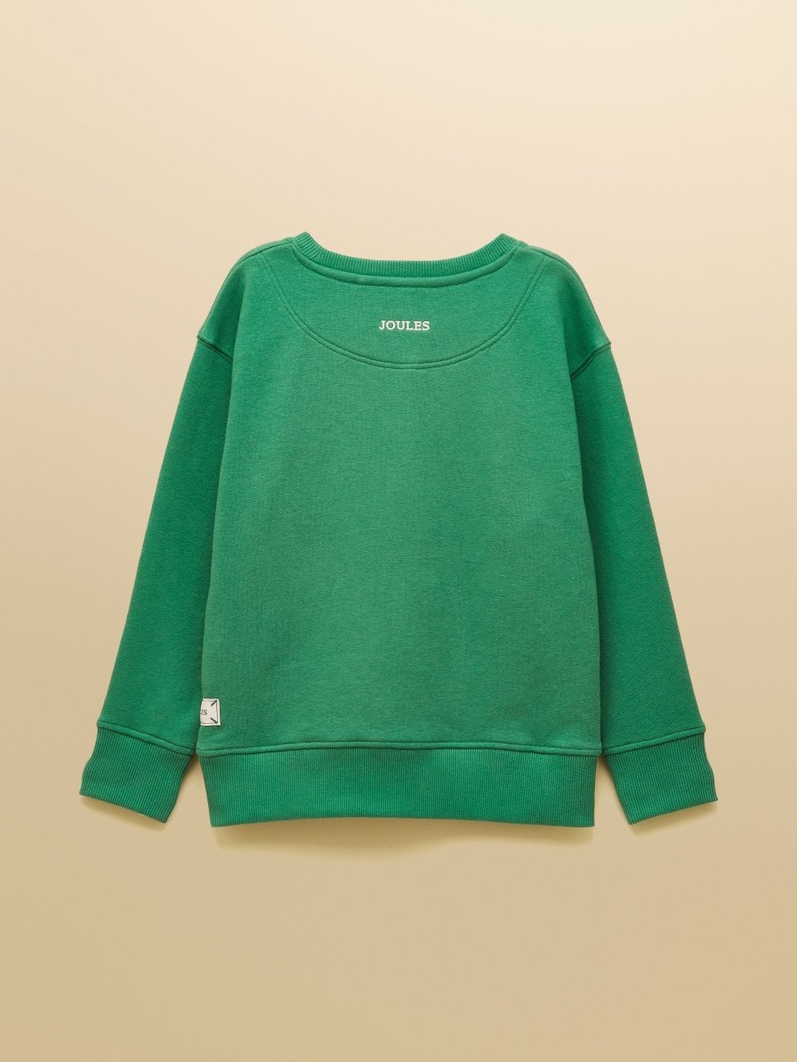 Kids' Sundaze Green Crew Neck Sweatshirt - RUTHERFORD & Co