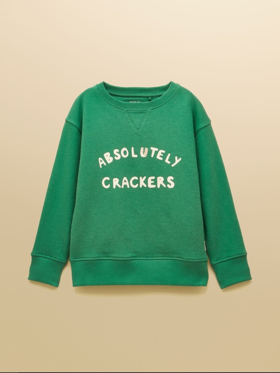 Kids' Sundaze Green Crew Neck Sweatshirt - RUTHERFORD & Co