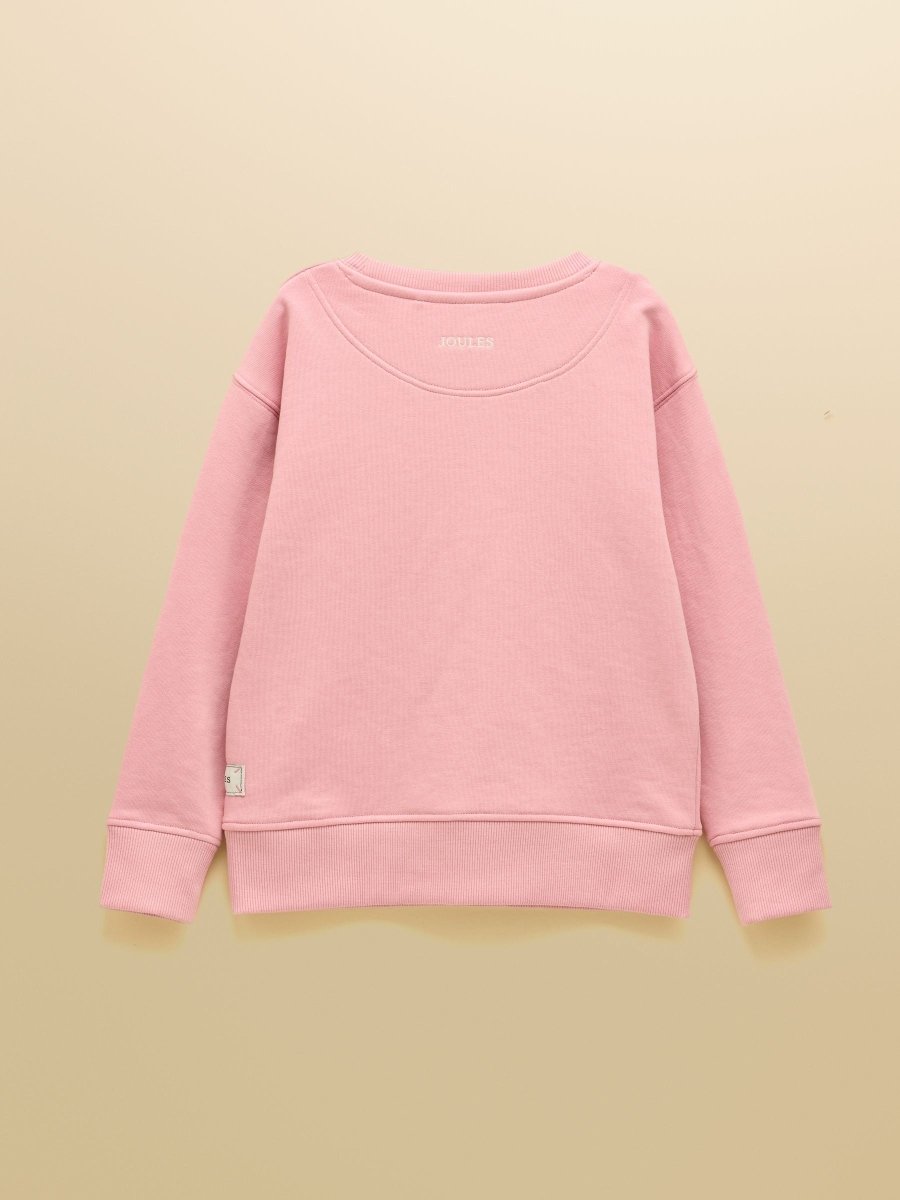 Kids' Sundaze Light Pink Slogan Crew Neck Sweatshirt - RUTHERFORD & Co