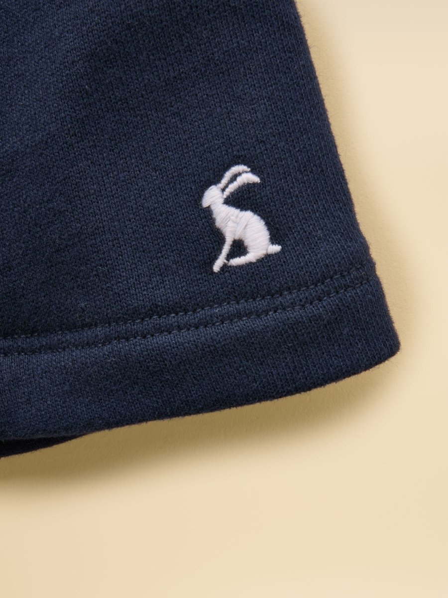Kids' Sundaze Navy Blue Loopback Sweat Shorts - RUTHERFORD & Co